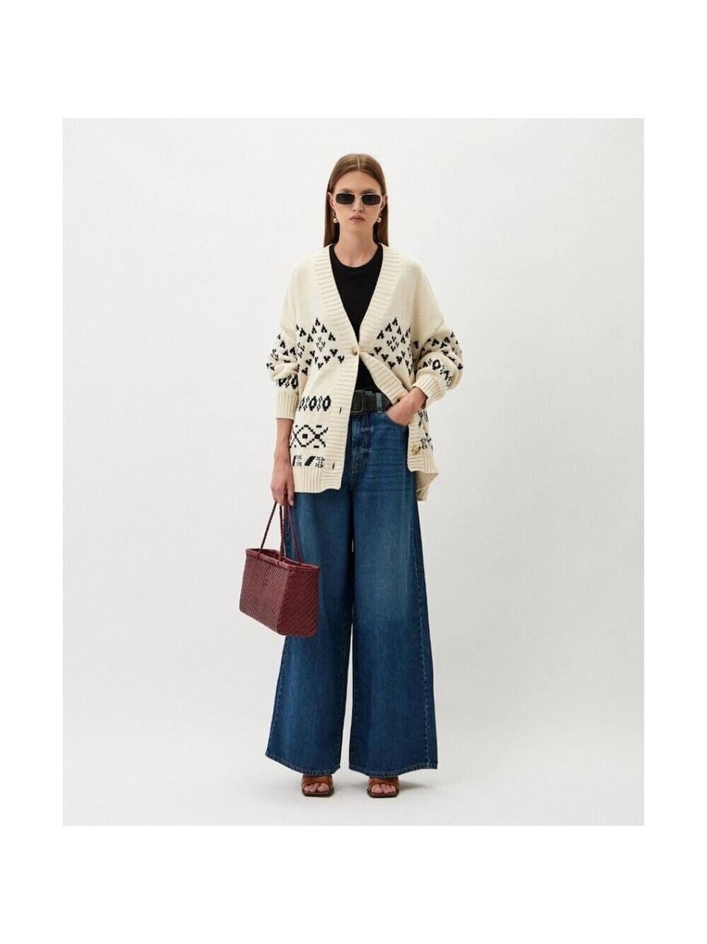 Weekend MaxMara | Abitata Blue Wide Leg Jeans - Picture 16 of 16